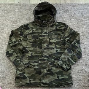 George camouflage army style jacket, size large